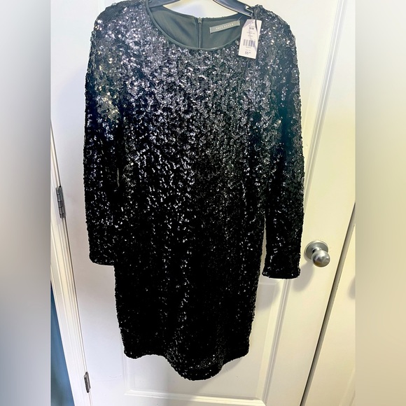 Suzy Shier Dresses & Skirts - NWT long sleeve black sequent dress.